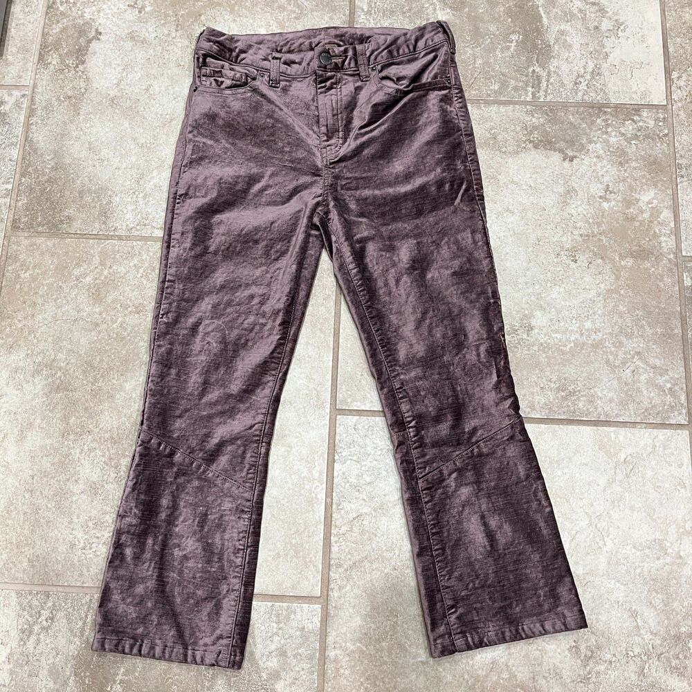 Free People Crushed Velvet Pants Size 28 – Mauve - Picture 4 of 12